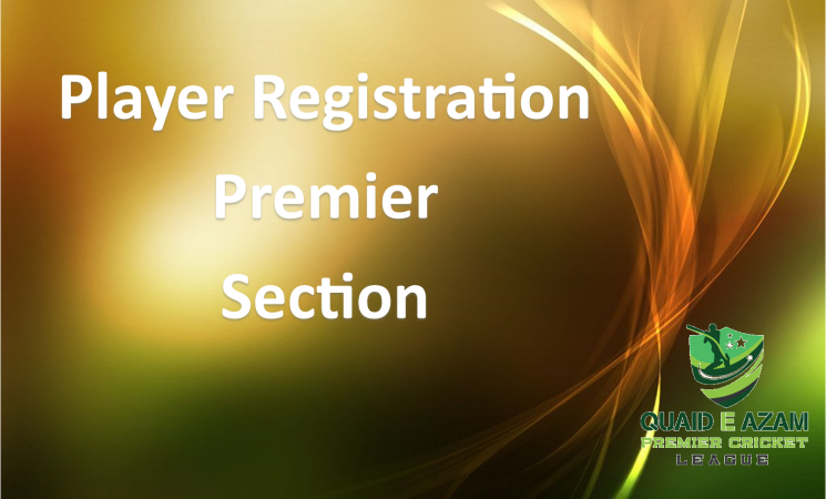 Premier Section - Player Registration