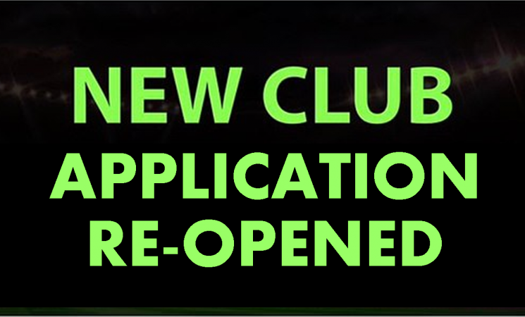 New Club Application NOW OPEN - Season 2023