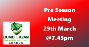 Pre Season Meeting