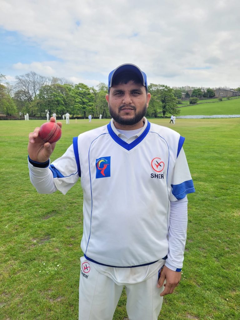 Mujahid Hussain Subhan CC 4 wickets for 2 runs