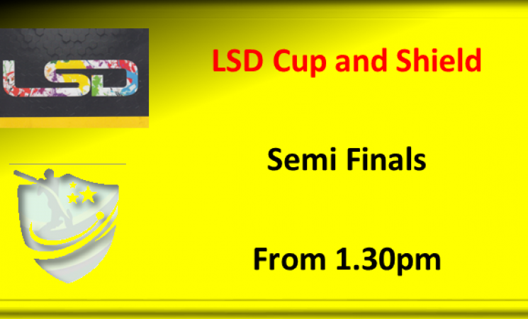 LSD Cup and Shield Semi Finals - 3rd July 2022 @ 1.30pm