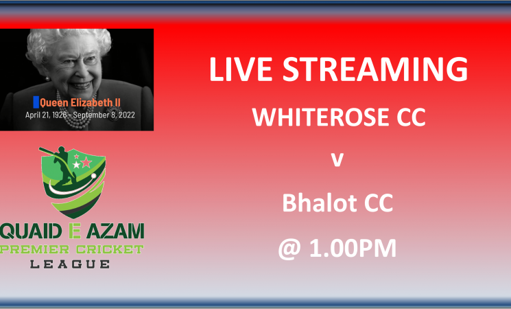 LIVE STREAMING - Whiterose CC v Bhalot CC @ Park Avenue, Bradford