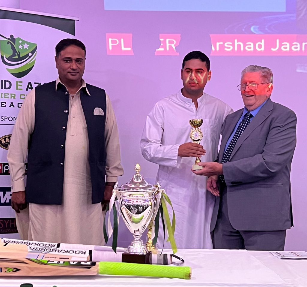 Arshad Jaan Kashmir CC Dewsbury Super League Highest Individual Bowling Award