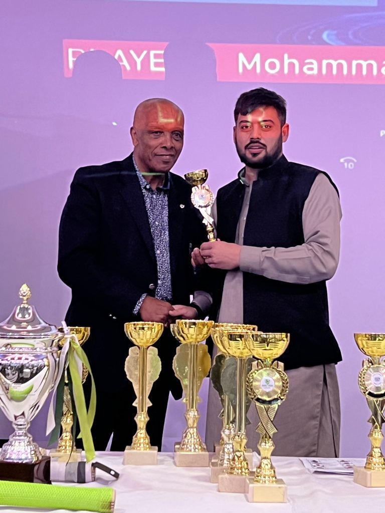 Mohammad Tayyab Indus Bradford CC Crescent Jinnah and Star Section Highest Run Maker Award