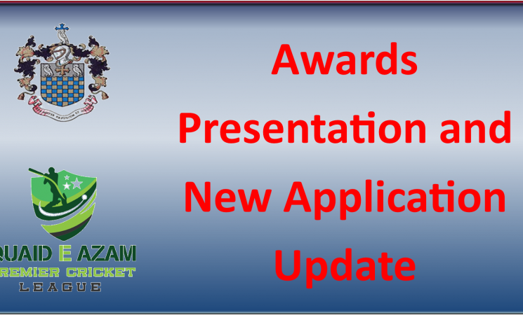 League Awards Presentation on 5th November 2023, AGM and New Applications