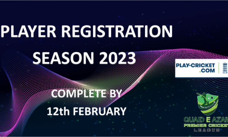 Play-Cricket Player Registration - Season 2023