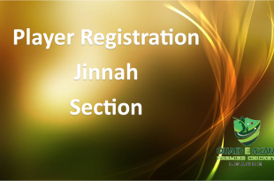 Player Registration Jinnah Section