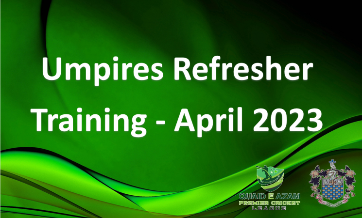 Umpires Refreshing Training - Season 2023