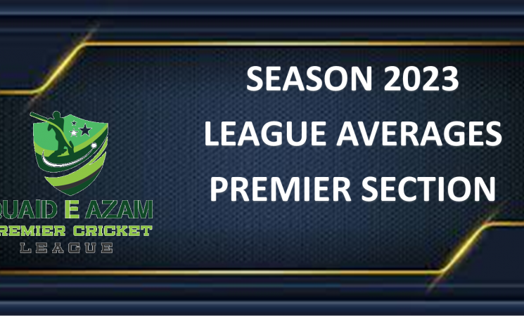 Premier Section - Season 2023 Averages