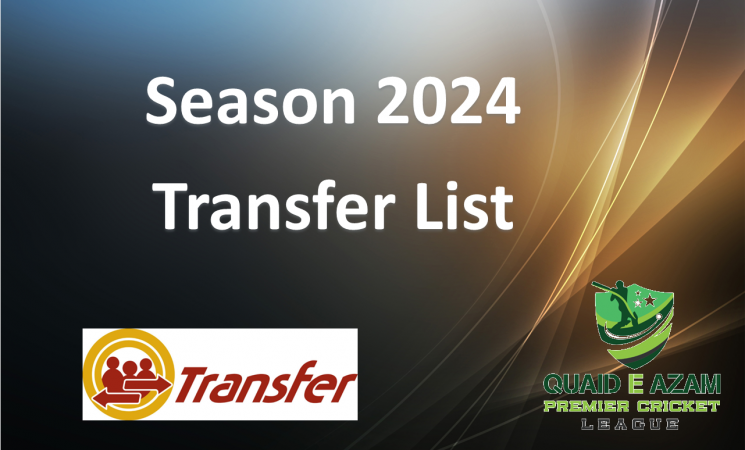 Player Transfers - Season 2024 (as of 23rd June 24) Club Order