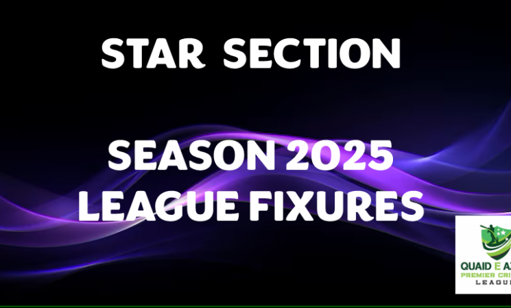 Season 2025 League Fixtures - Star Section