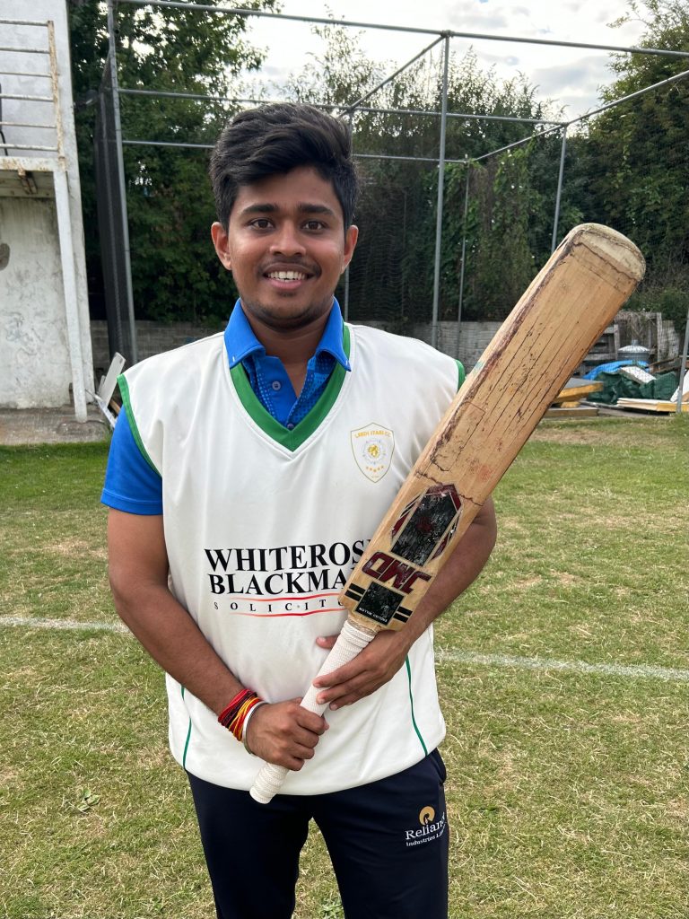 Soham Sameer Panvalkar, Leeds Stars CC 74 runs off 46 balls