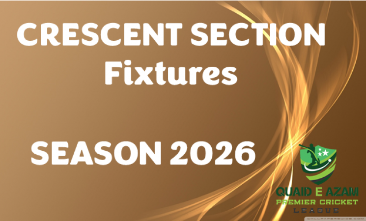 Crescent Section Fixtures - Season 2026