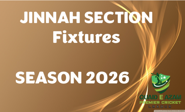 Jinnah Section Fixtures - Season 2026
