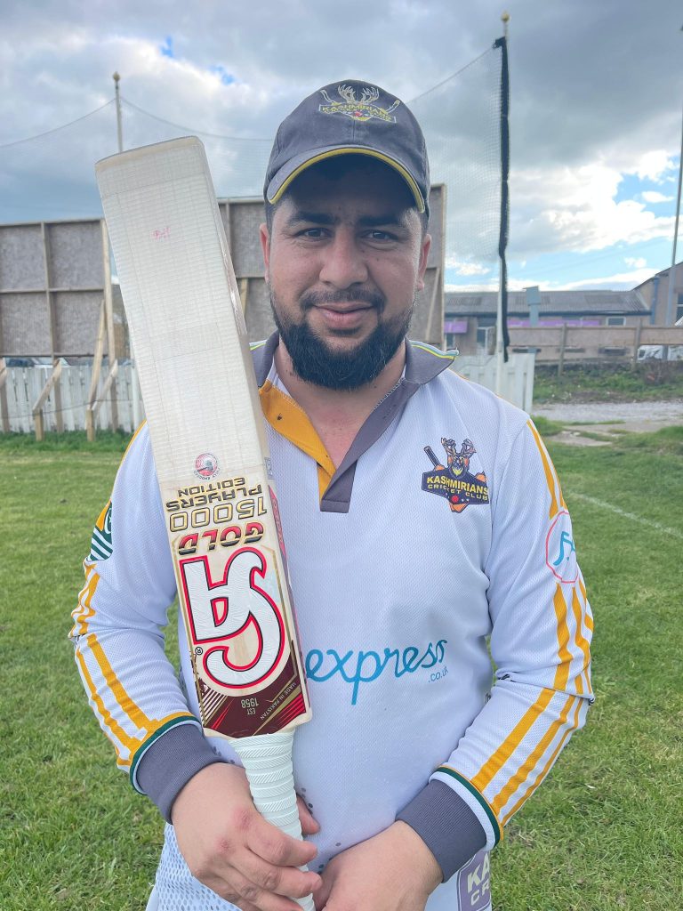Ahsan Tariq Kashmirians CC 85 runs