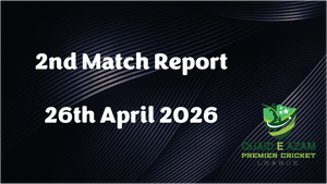 Match Report 26th April 26