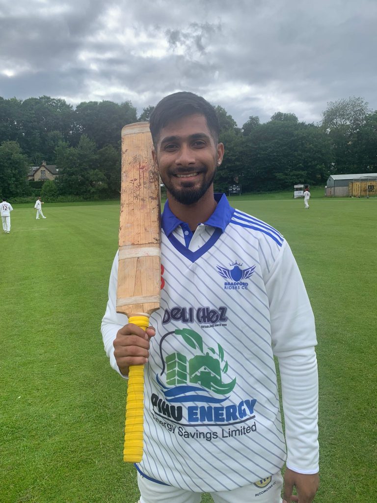 Hardik, Bradford Riders 40 not out