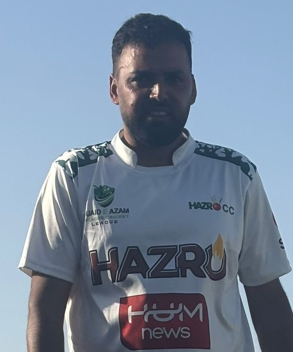 M Nadeem, Hazro 64 runs off 56 balls