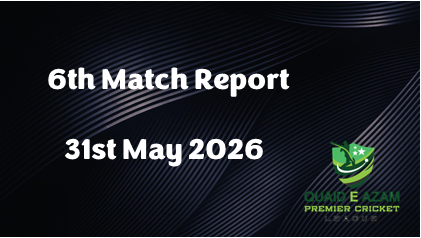 Match Report 31st May 26