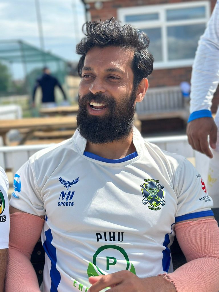 Sagar sawant 58 runs for Bradford Riders