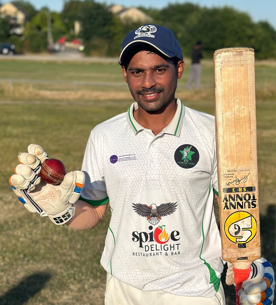 Abishak Patil, Nothcliffe CC 38 runs not out and 3 for 51 runs