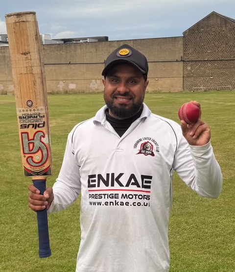 Ghulam, Yorkshire United CC 50 runs and 3 wickets