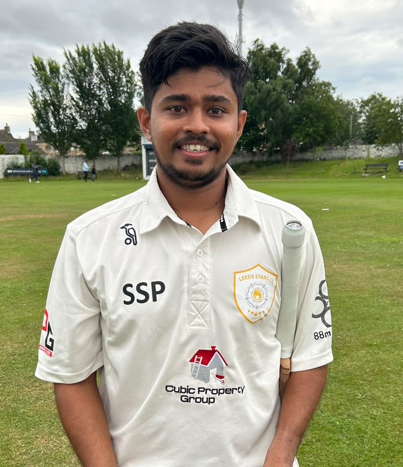 Soham Sameer Panvalkar, Leeds Stars CC 114 runs not out
