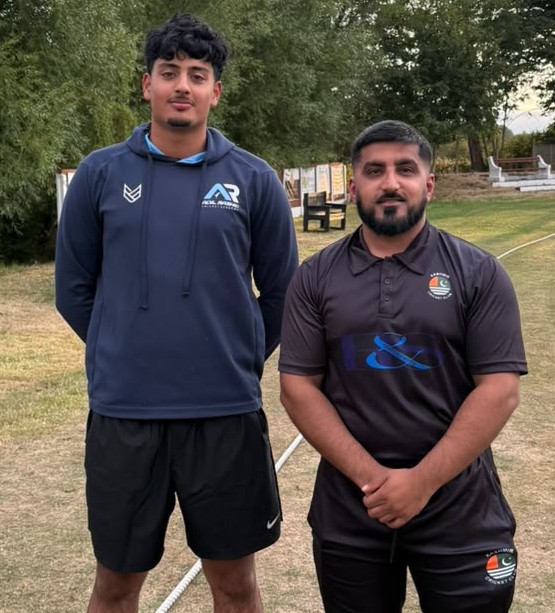 Hamza Shahzad, Kashmir Dewsbury 104 Runs off 100 Balls and Ovais Hussain, Kashmir Dewsbury 51 Runs off 49 Balls