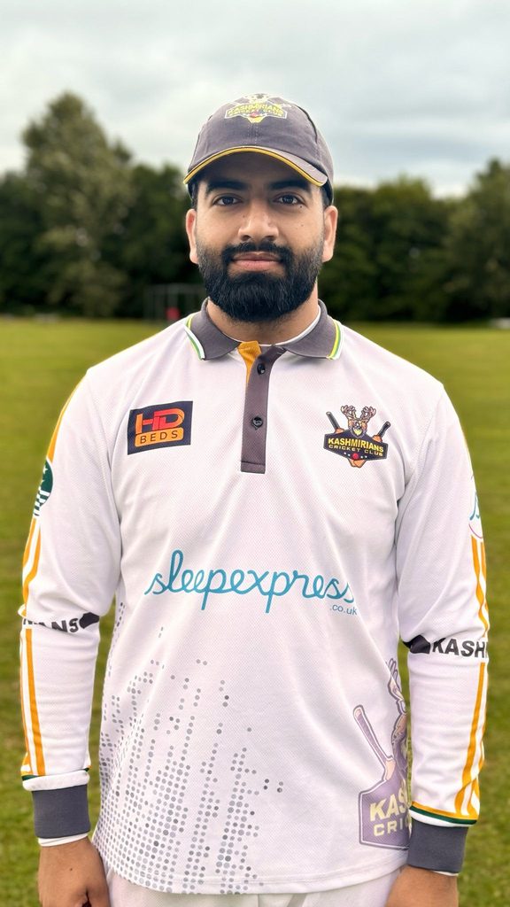 Hassan Mir, 8 over 4 Wickets 37 Runs Kashmirians CC