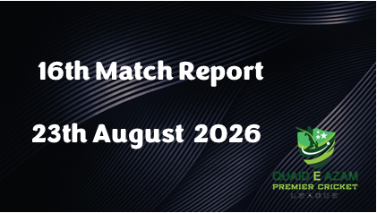 Match Report 23th August 26
