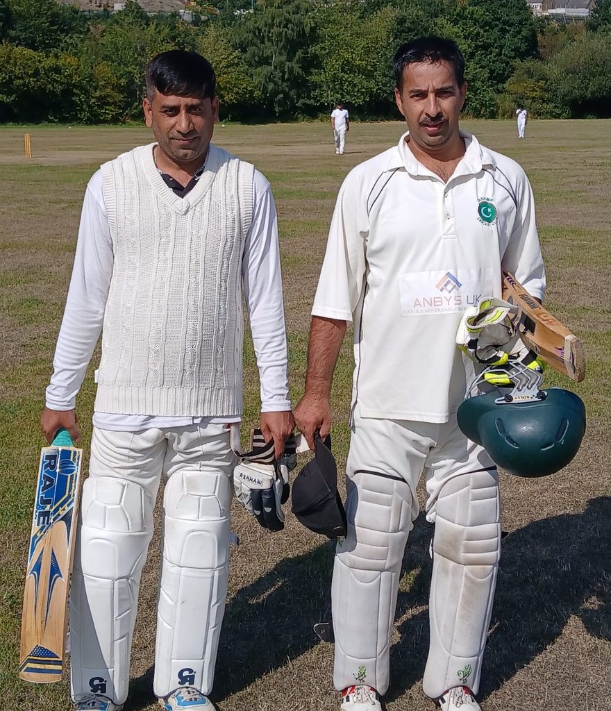 Nazabed Hussain, Kashmir 82 not out and Sharfat hussain 24 not out